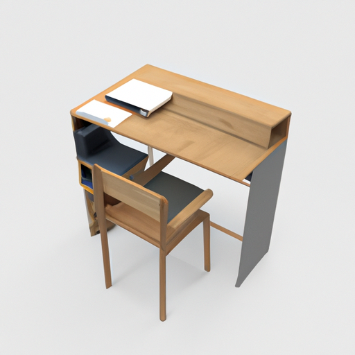 3. תמונה להמחשה של רהיט רב תכליתי המשמש כשולחן כתיבה, שולחן אוכל ויחידת אחסון.